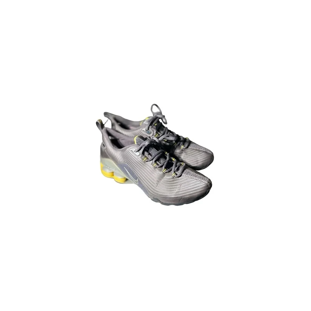 Nike Shox Womens Training Shoes Gray Yellow Running Sneakers 315600-002 - Picture 1 of 10